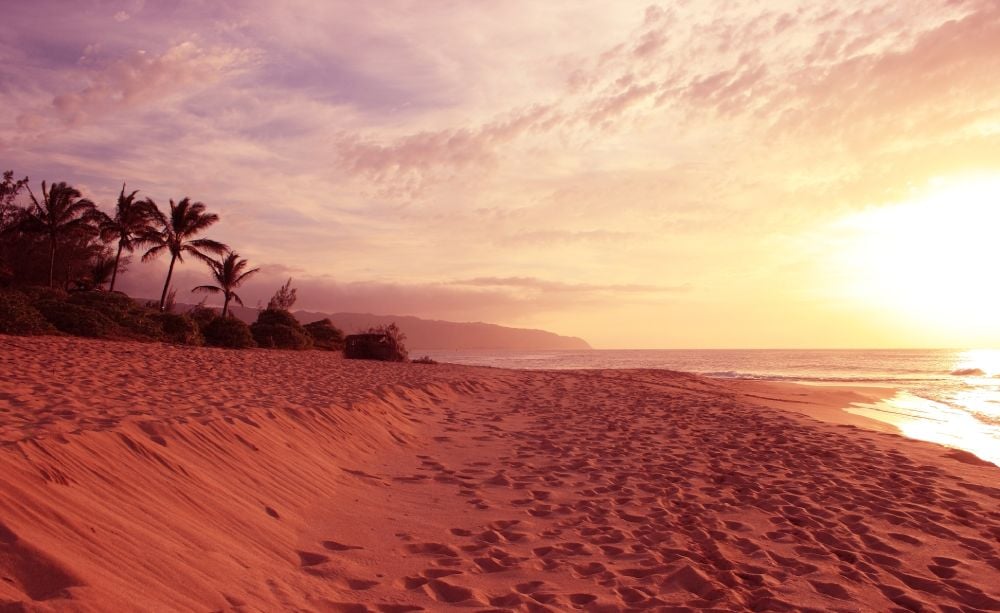 Sunset Beach in Hawaii Islands, Oahu, Hawaii, USA