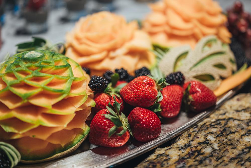 Buffet fruit at 100 Sails in Prince Waikiki