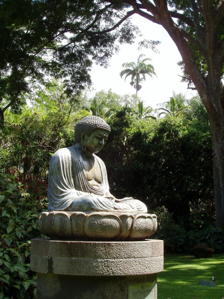 A statue in the Foster Botanical Gardens on Oahu, Hawaii