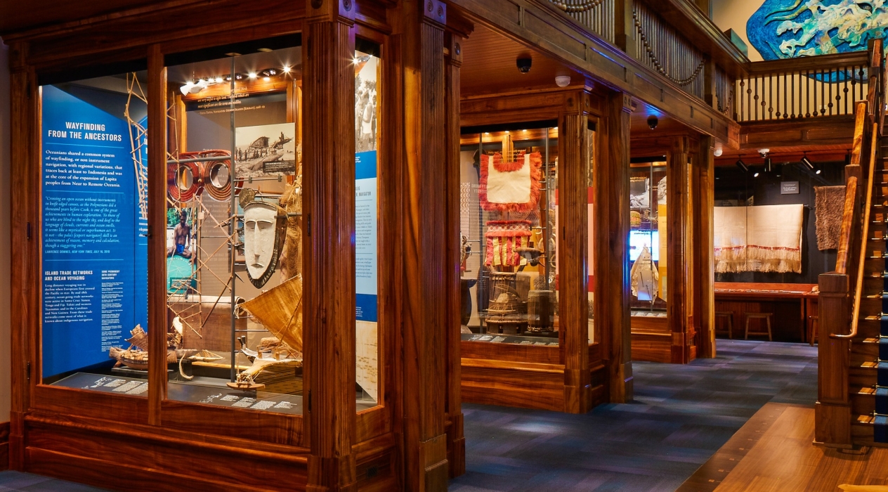 A display at the Bishop Museum in Honolulu