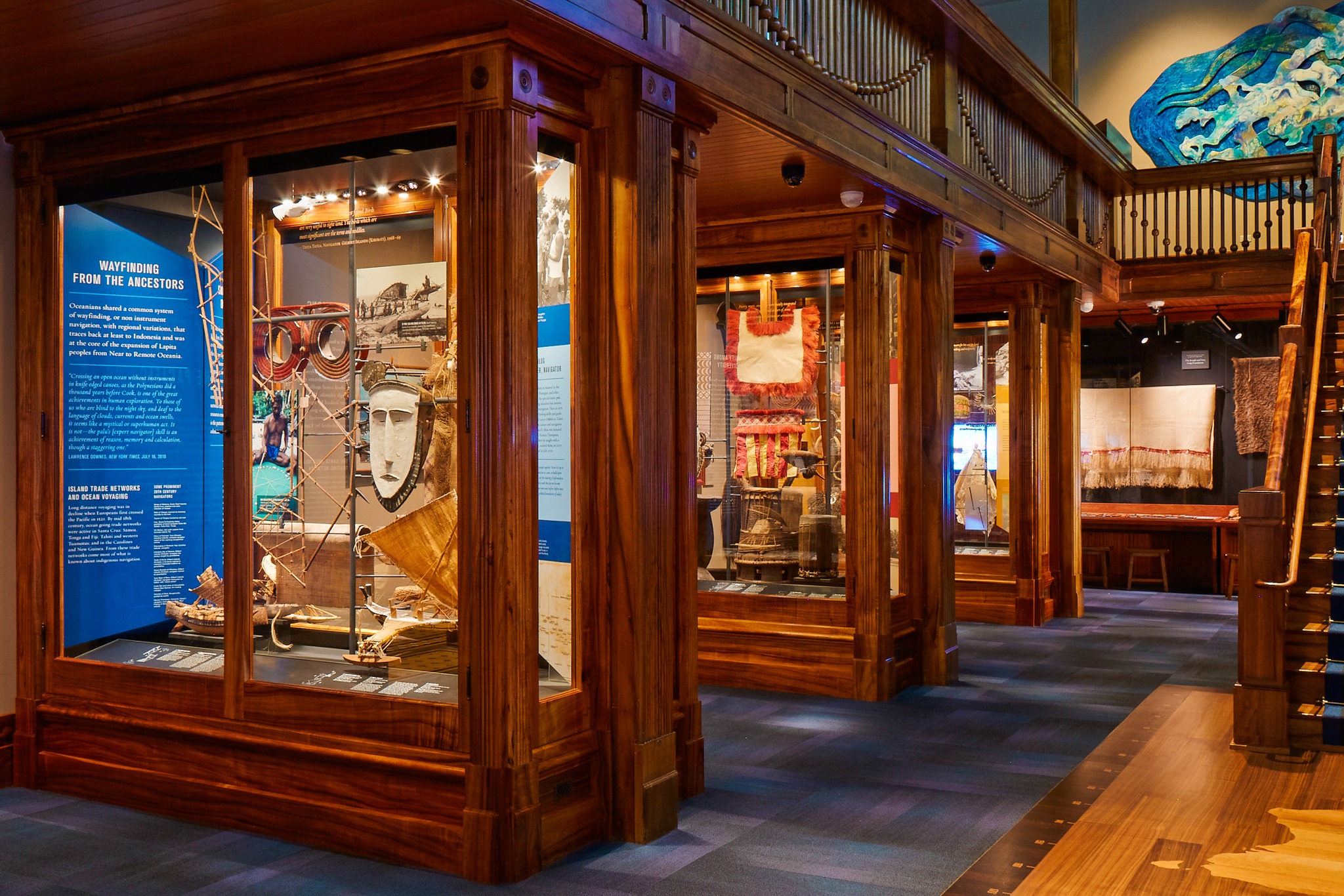 A display at the Bishop Museum in Honolulu